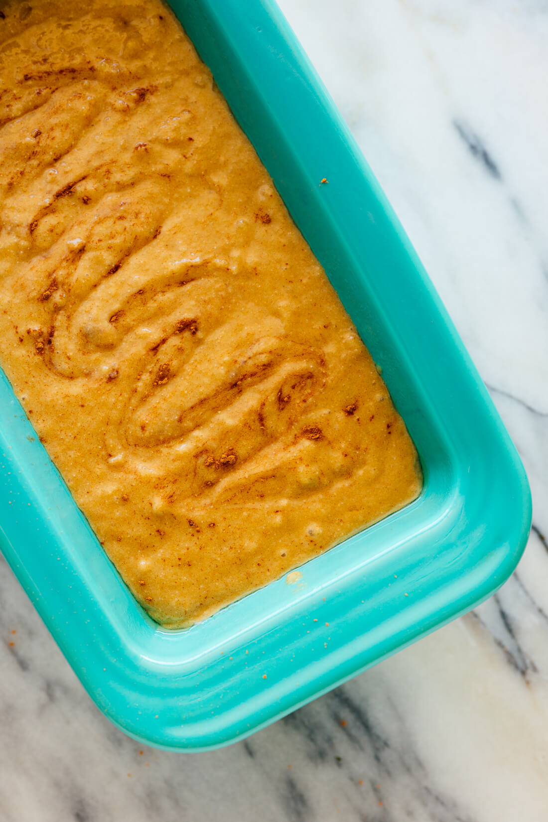 banana bread before baking