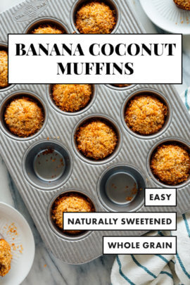 banana coconut muffins