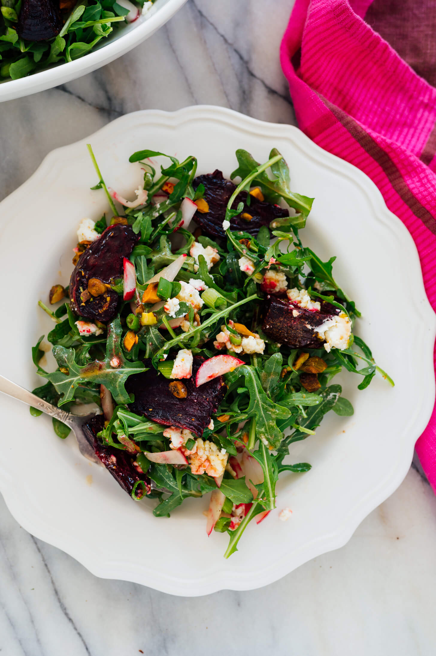 beet salad on plate