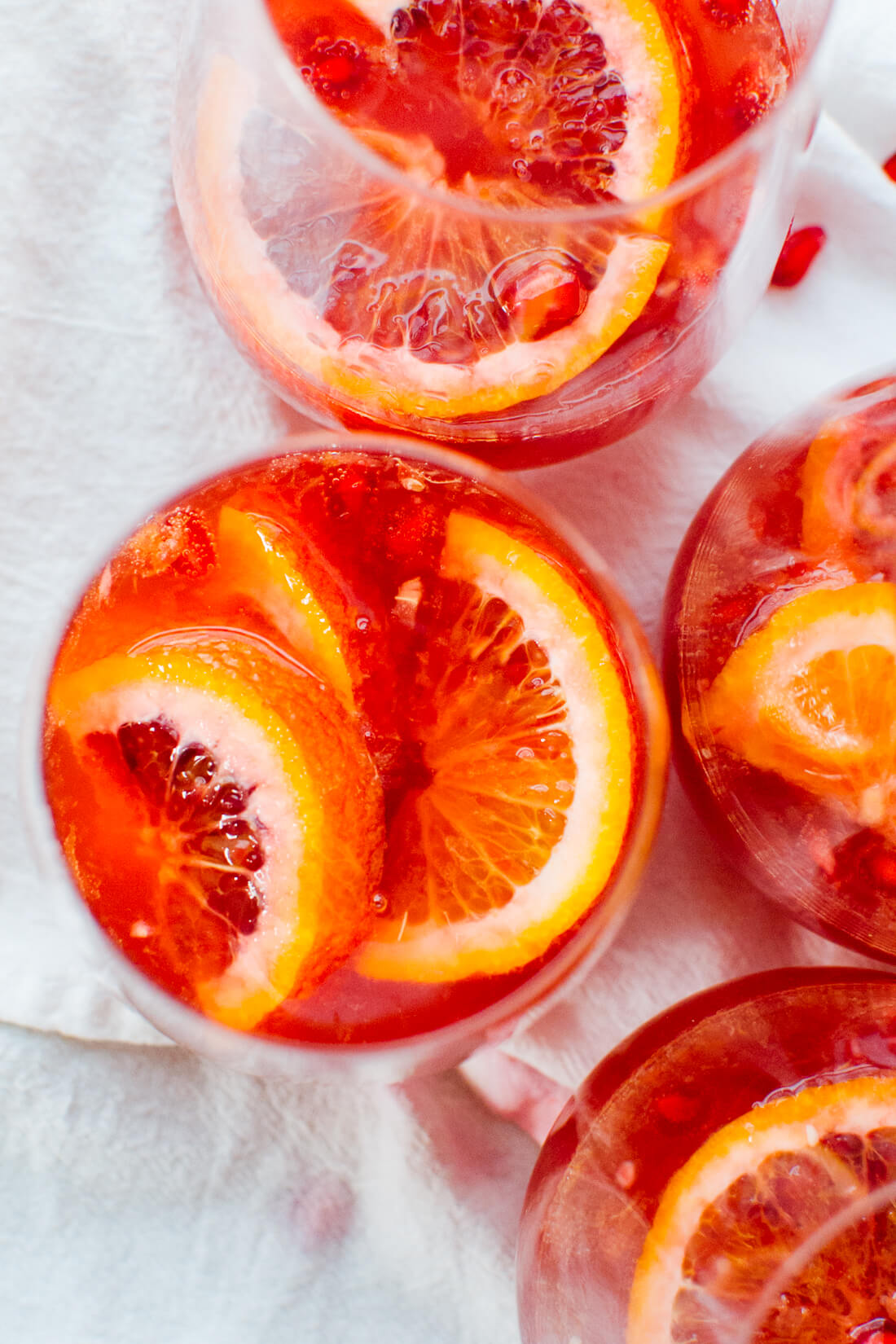 blood orange pomegranate sparkling sangria recipe