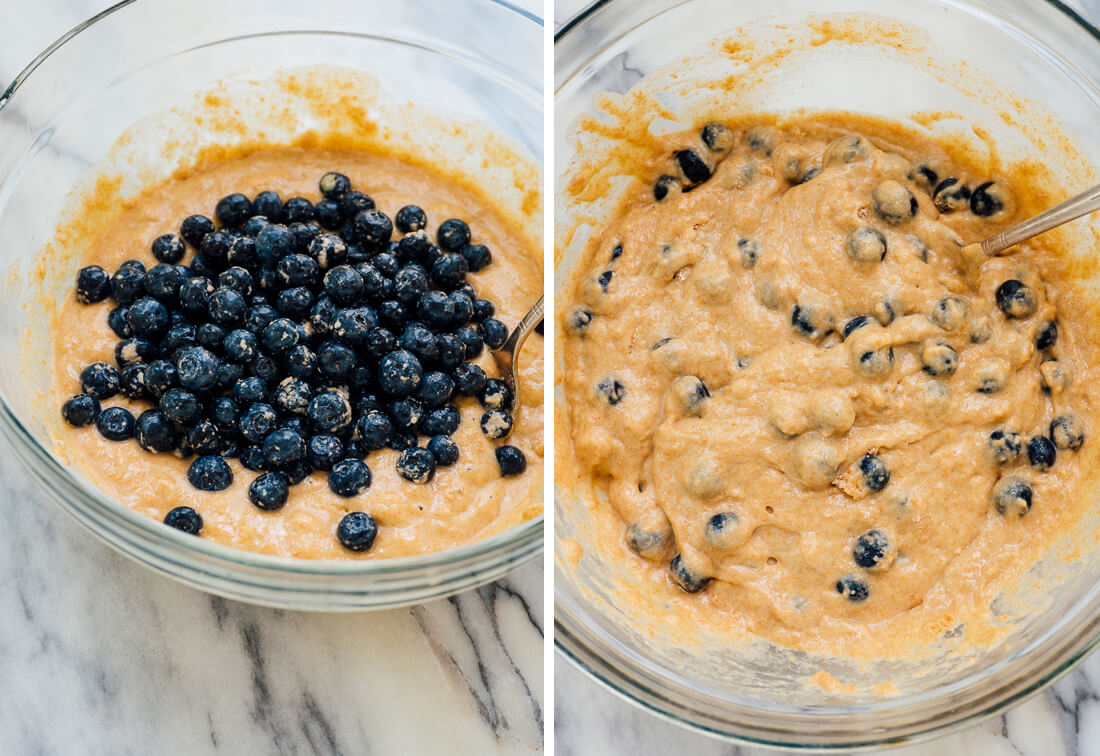 blueberry cake batter