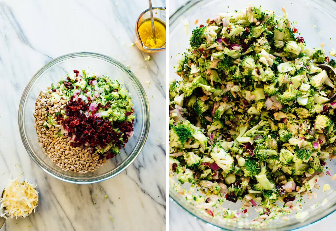 broccoli salad preparation