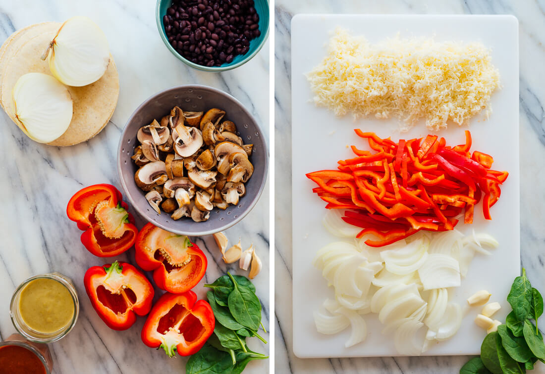 Christmas enchiladas ingredients