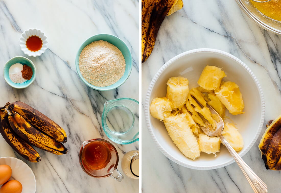 banana bread ingredients