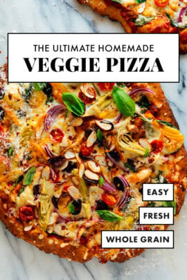 homemade veggie pizza