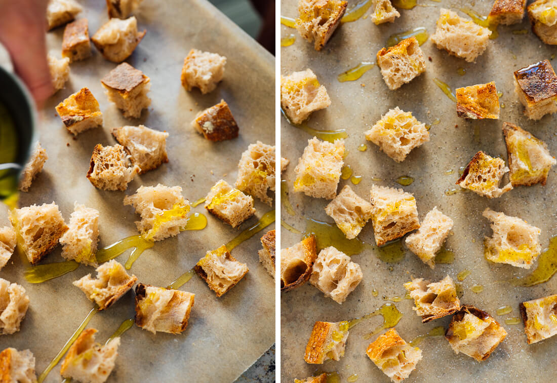 how to make croutons