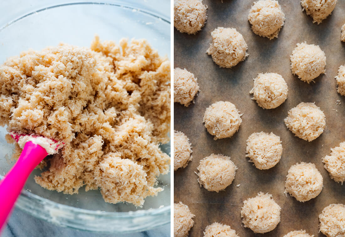 macaroons before baking