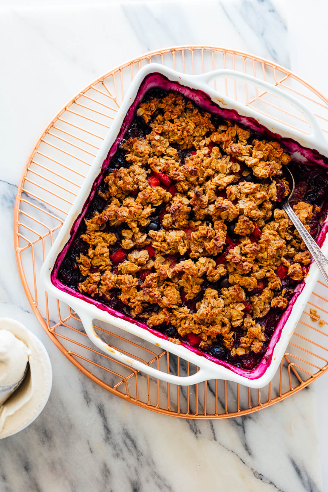 mixed berry crisp recipe