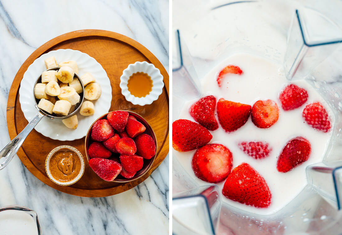 strawberry smoothie ingredients